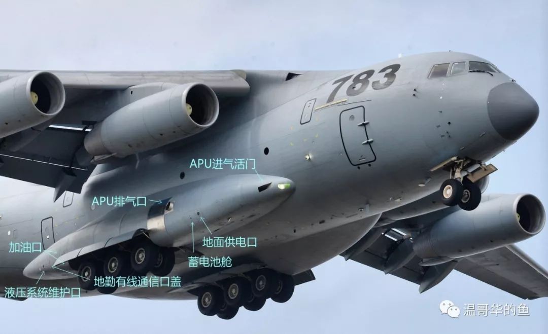 运-20的起落架舱由中航起落架公司设计制造.