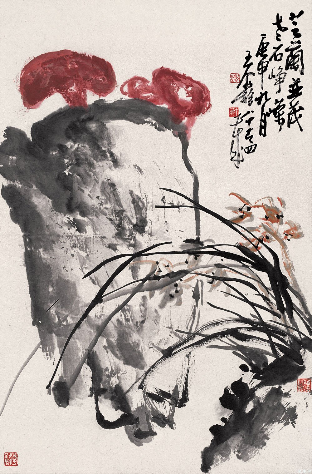 王个簃国画作品欣赏