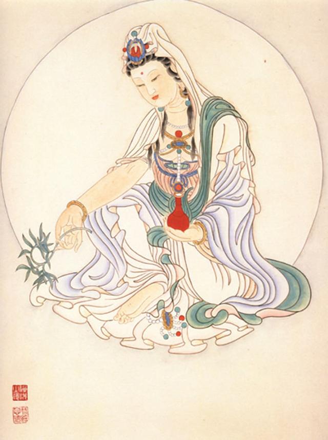 观音菩萨画像作品欣赏
