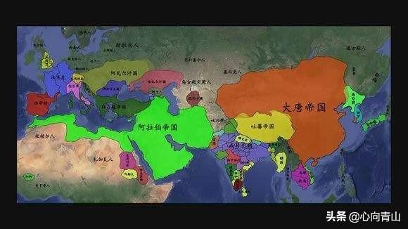 公元6世纪突厥崛起后的亚欧大陆从四国并立走向两极世界