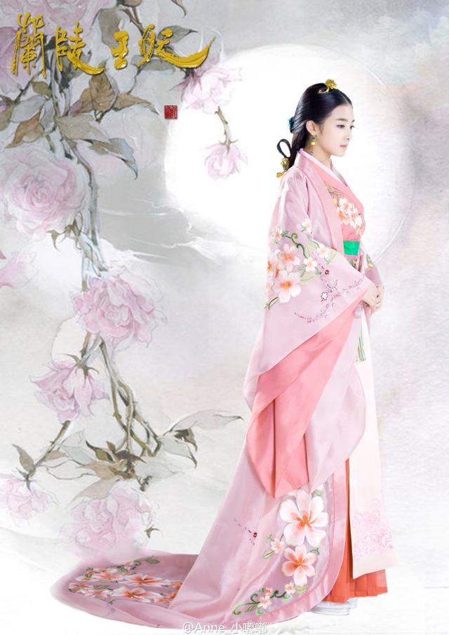 张含韵兰陵王妃的古风剧照我要霸占你的美