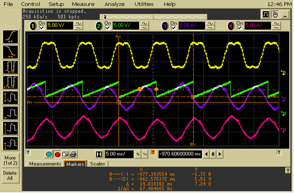 各种通电模式的电压,电流波形不同控制方法的比较正弦波与方波控制的