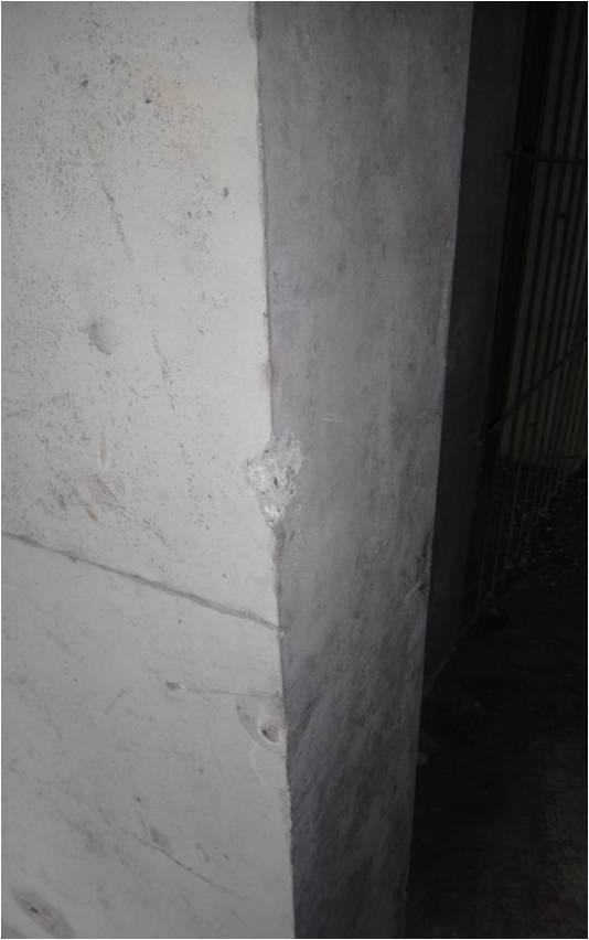 碰坏,缺棱掉角,未做好成品保护