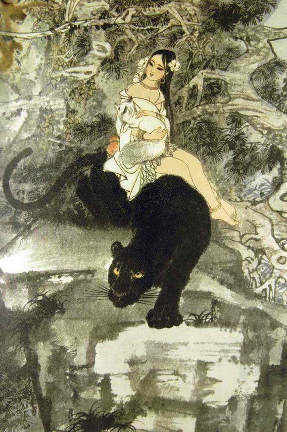 刘旦宅水墨人物画九歌