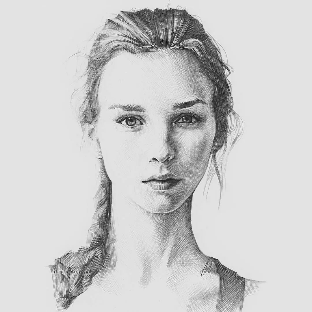 他的结构素描非常的棒线条感非常的有力量非常的擅长去概括人物的五官