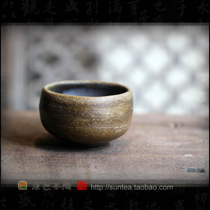 原色の柴烧杯陈文祥柴烧厚重杯系列欣赏