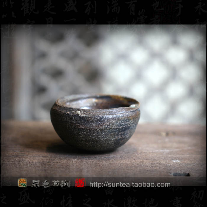 原色の柴烧杯陈文祥柴烧厚重杯系列欣赏