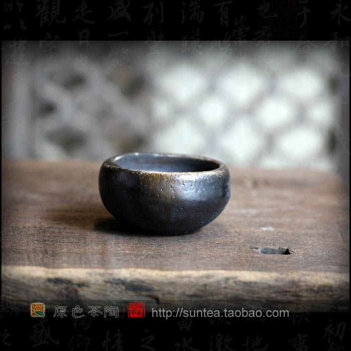 原色の柴烧杯陈文祥柴烧厚重杯系列欣赏