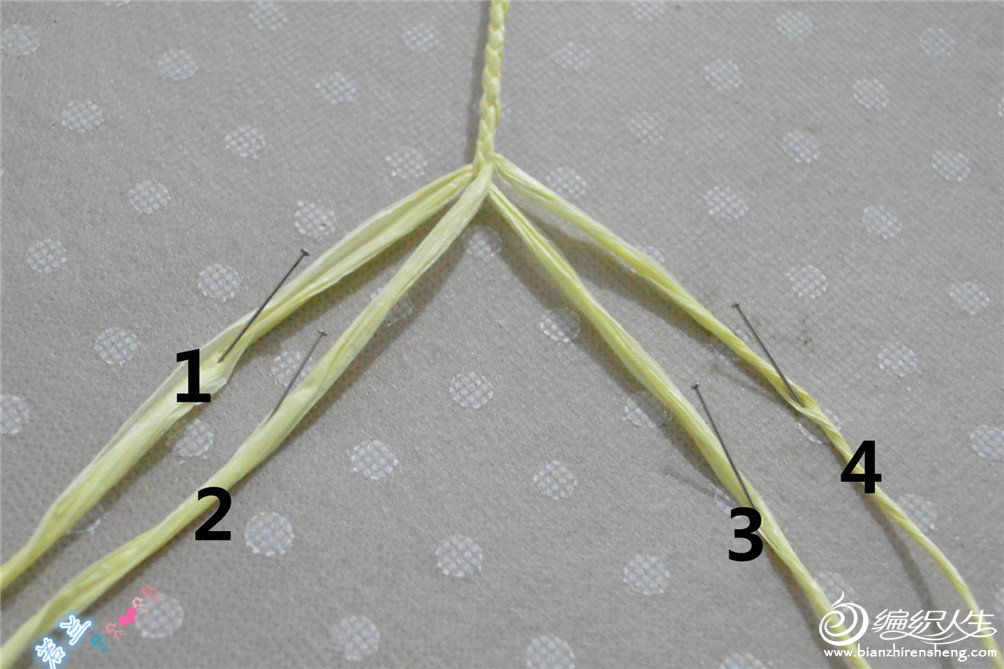 在圈里钩10个长针,每个长针隔一个辫子.