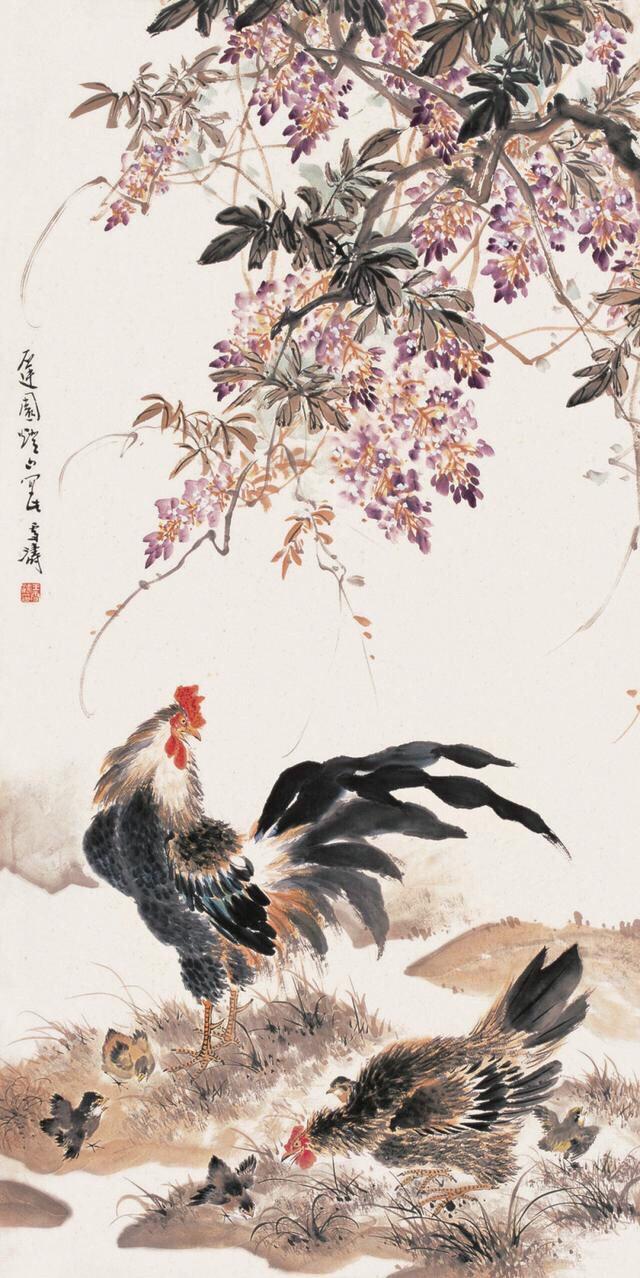 王雪涛花鸟画专辑公鸡