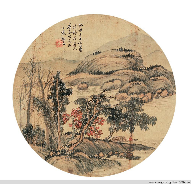 清黎简山水作品