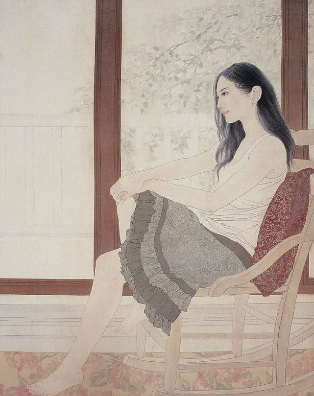 论国画的发展方向,中国名画里的女性美,人体水墨画中绝美女仙子