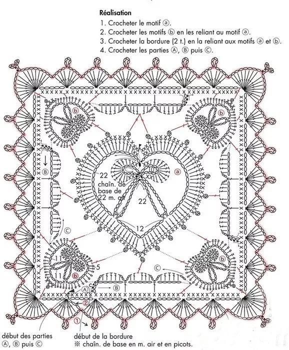 針心形花樣第四款針心形花樣第三款針心形花樣第二款13種鉤針心形花樣