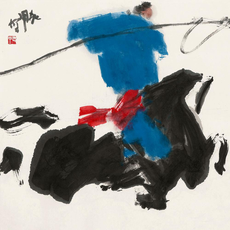 贾浩义人物花鸟作品欣赏