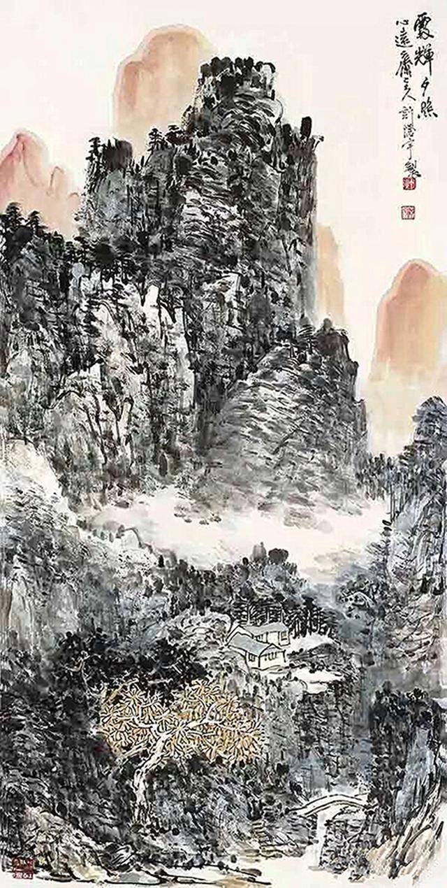 天天漫画网画家许澄宇远观山水浑然一体