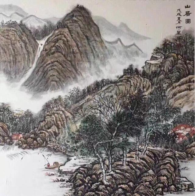 何丽萍画家清淡幽远古雅端庄