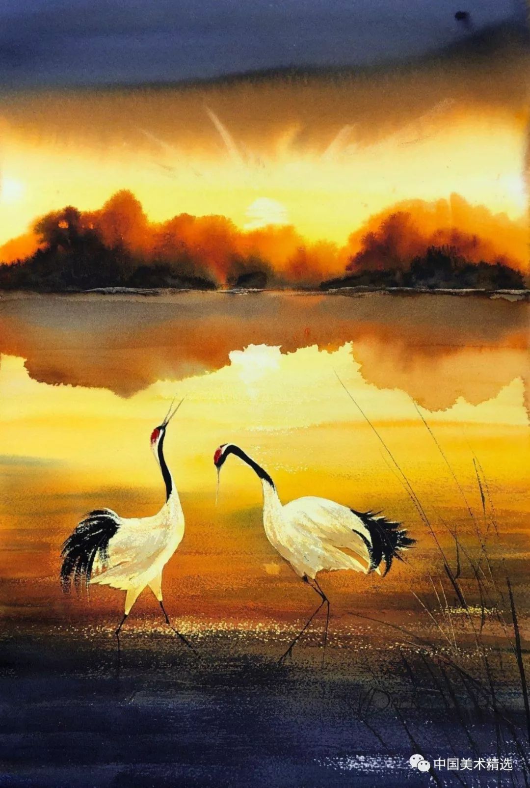 充满仙气的水彩风景