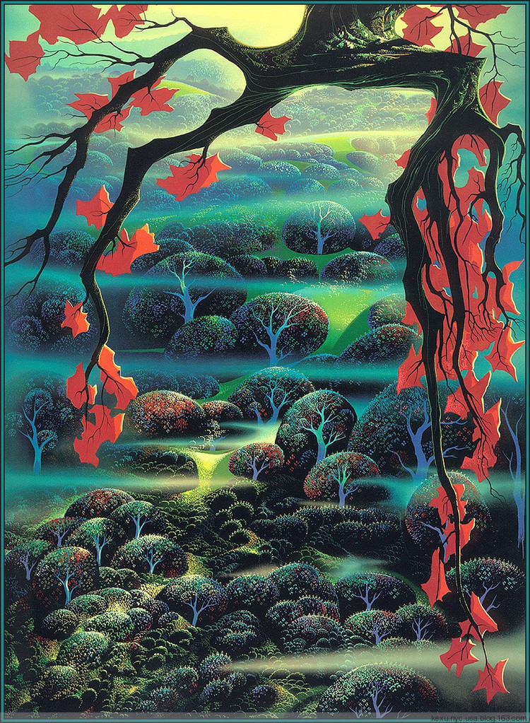 令人惊叹美国画家精美绝伦的装饰画太美了