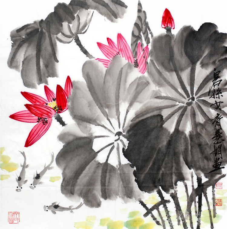 齐慧娟齐白石孙女的国画作品一