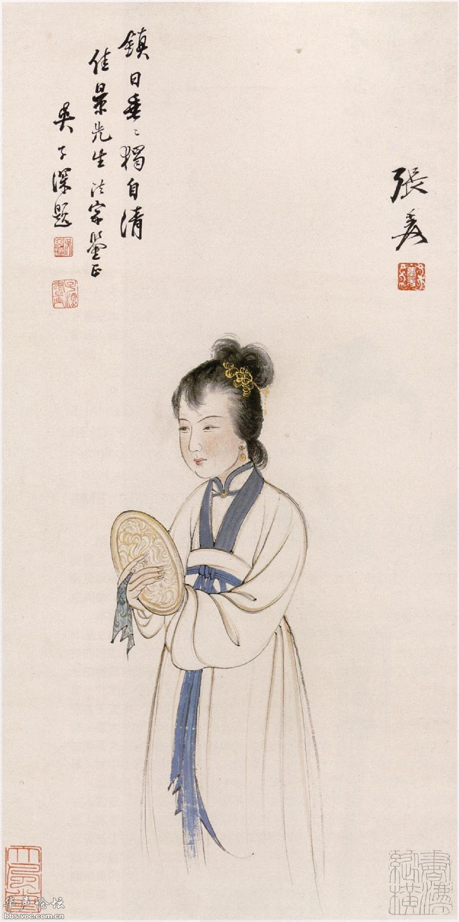 张大千人物画选集精品大图第四页