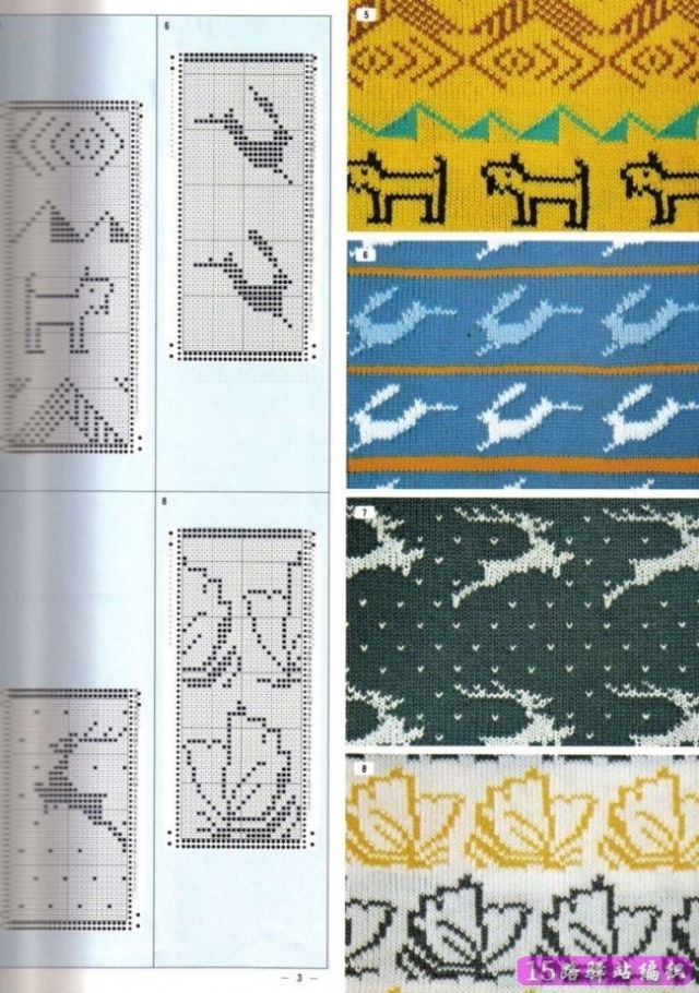 最全的毛衣提花图案合集收藏好毛衣再也不愁花样
