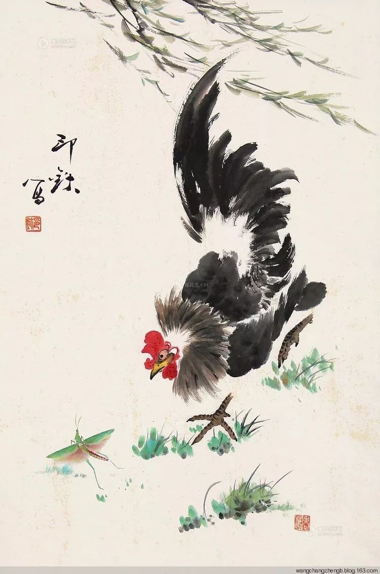 临摹范画萧朗小写意花鸟