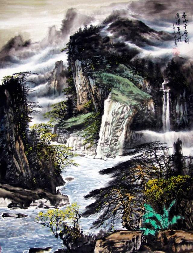 张金友画家大气磅礴洒脱自然的画风