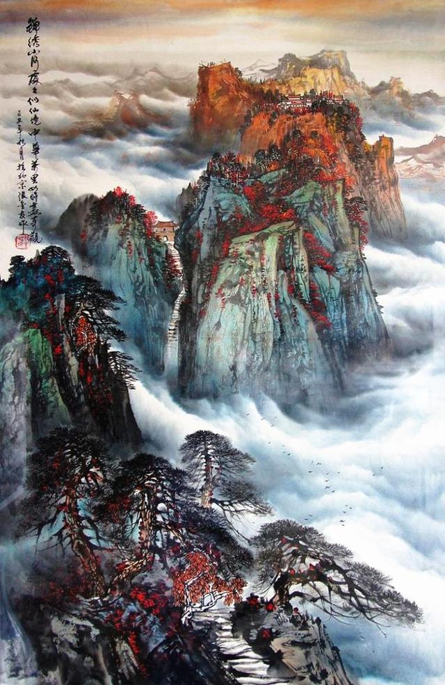 张金友画家大气磅礴洒脱自然的画风