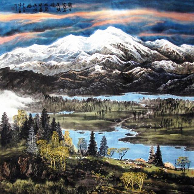 张金友画家大气磅礴洒脱自然的画风