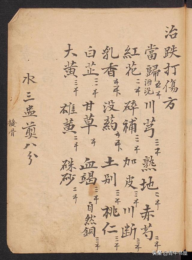 古方手抄世传药方两百页厚册