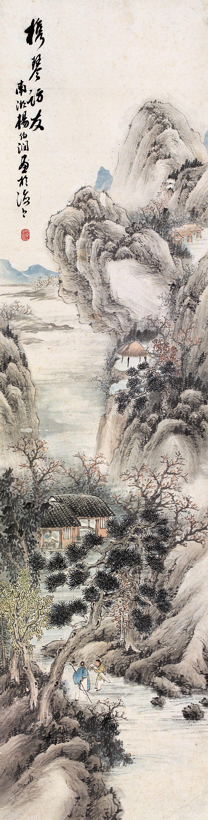 晚清画家杨伯润的山水画欣赏3