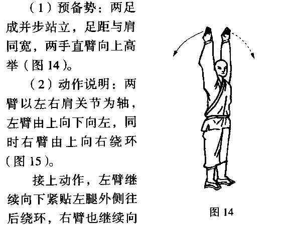 武术之肩部基本功绕环仆步轮拍