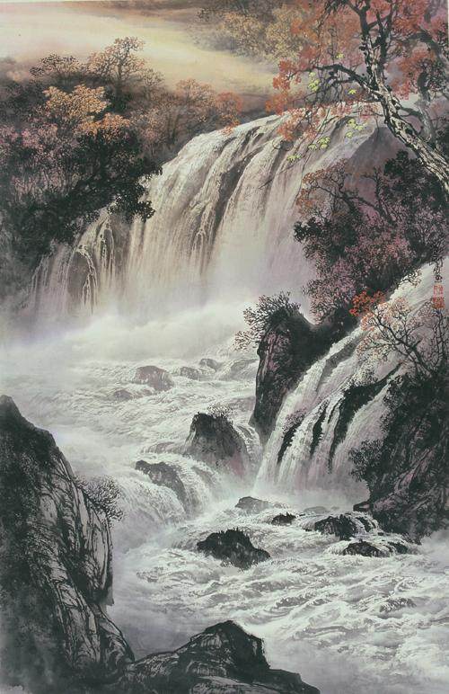 如何学会曾刚彩墨山水画技法