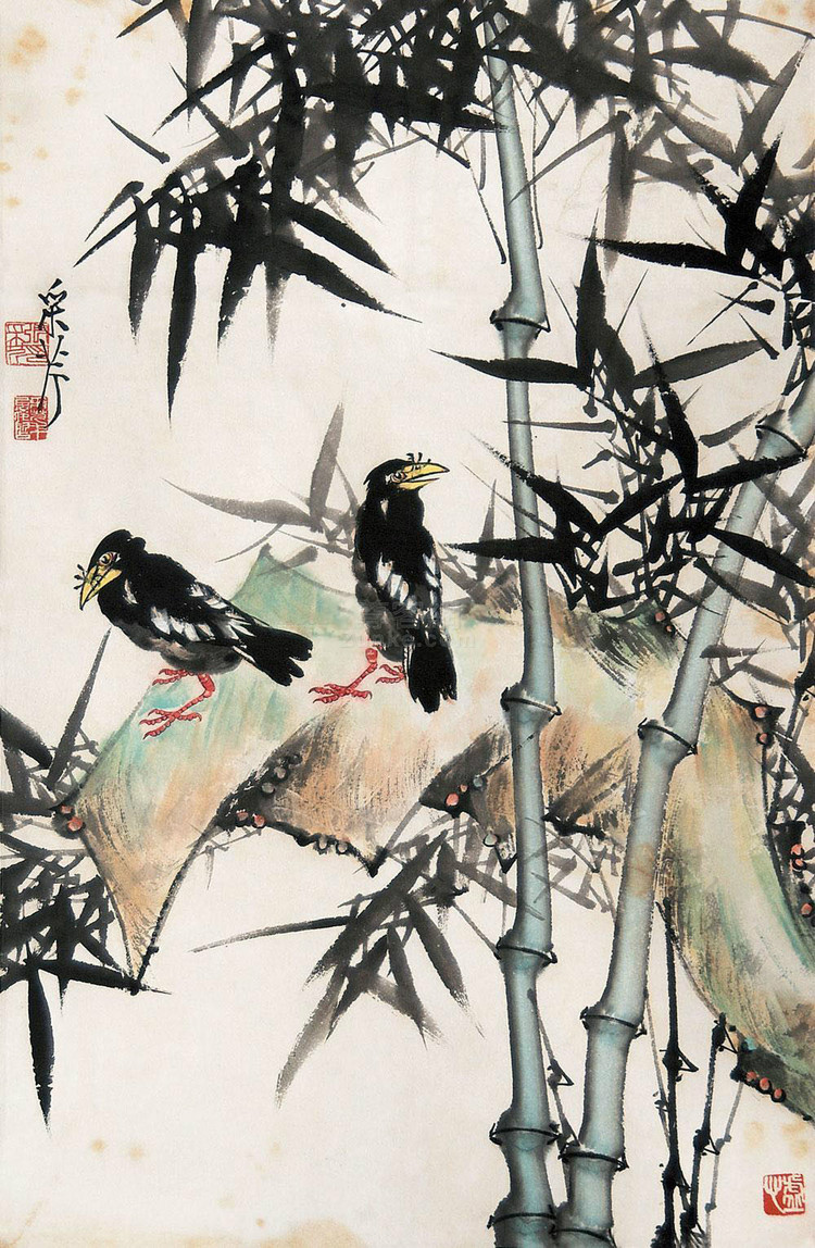 国画写意竹子精品100幅