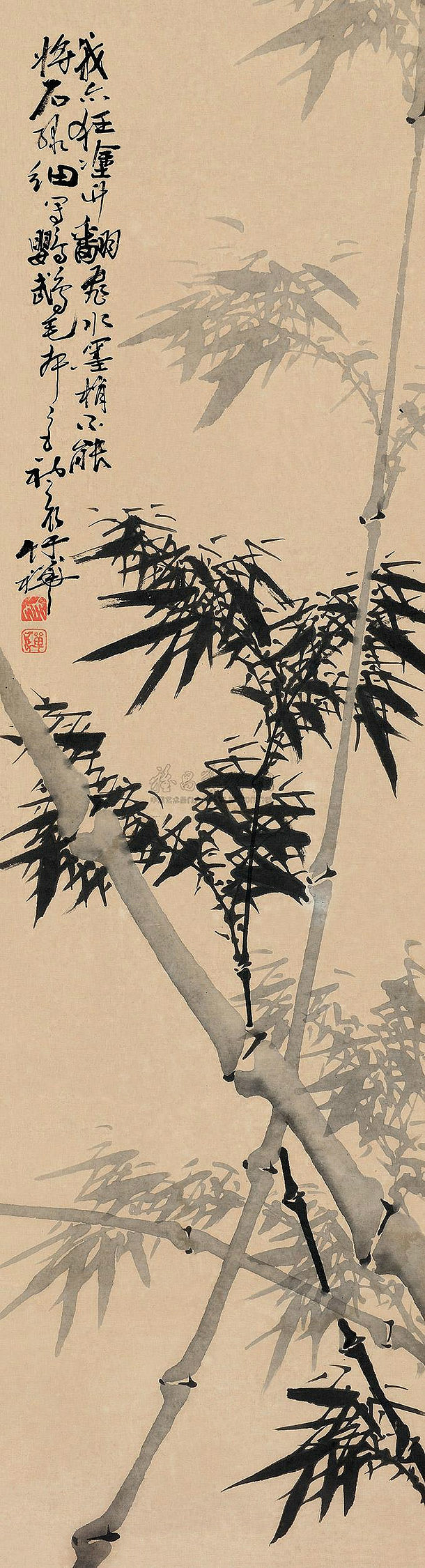 国画写意竹子精品100幅