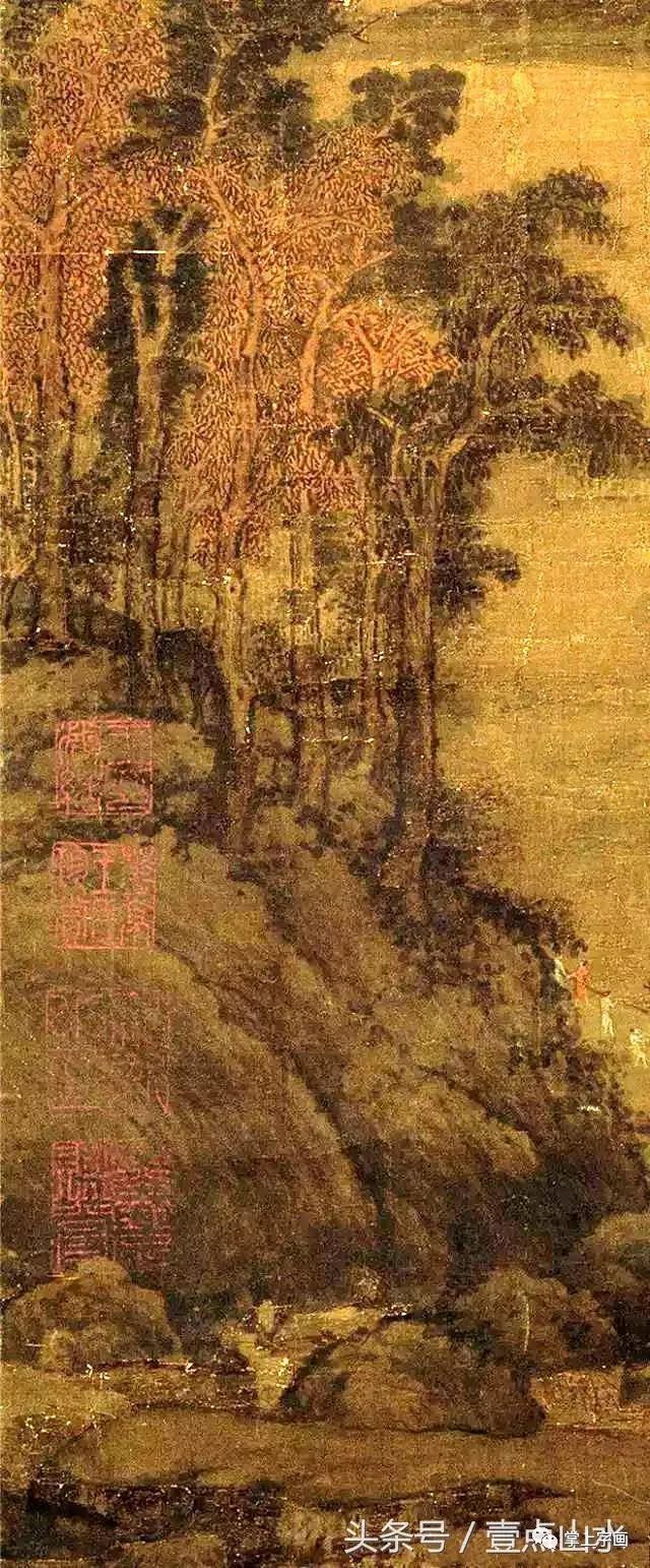 五代董源龙宿郊民图欣赏