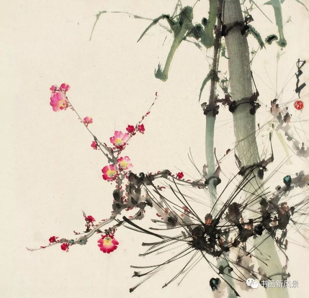 赵少昂画梅别具一格