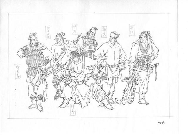 满振江白描水浒人物