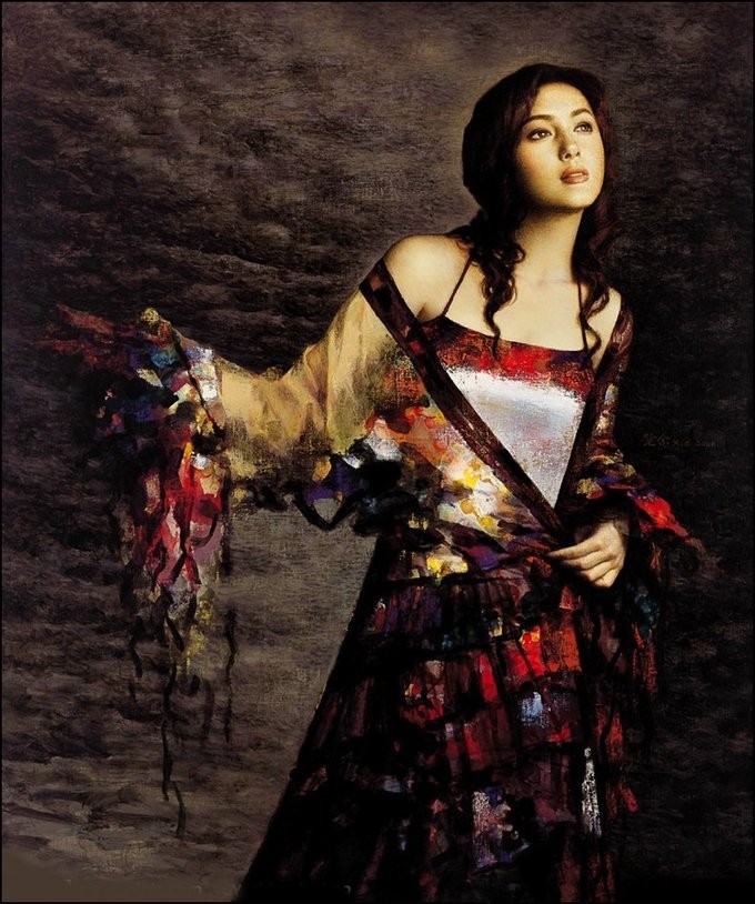 谢楚余油画人物作品欣赏