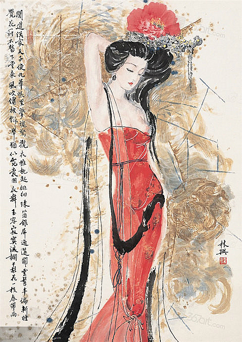 薛林兴仕女图欣赏