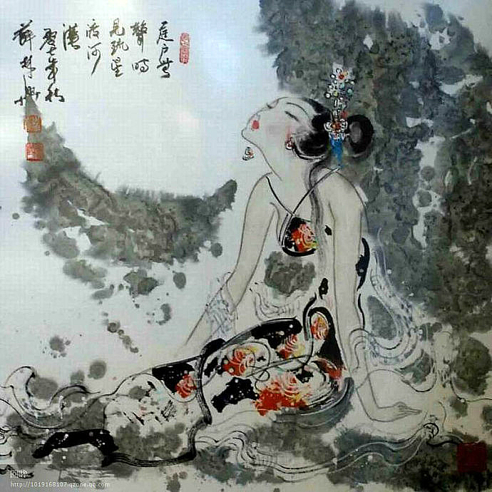 薛林兴仕女图欣赏