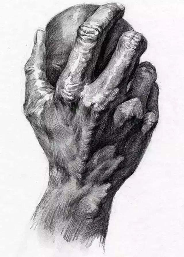 素描360度手部素描干货值得你收藏