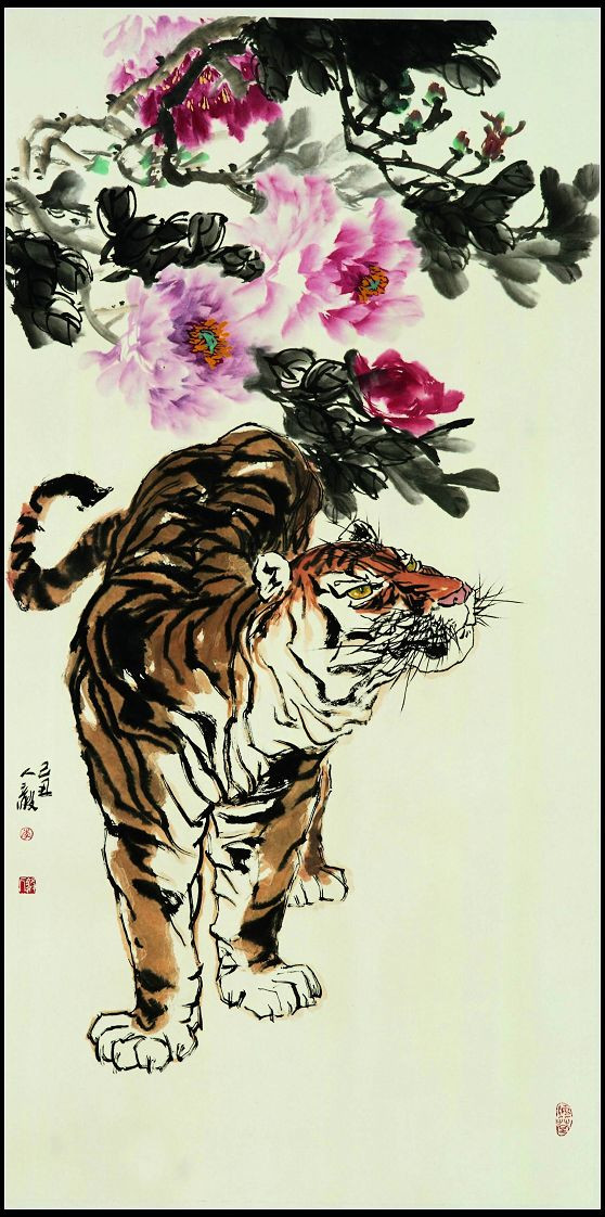 军旅画家李人毅国色雄风