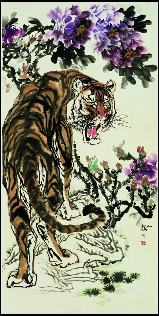 军旅画家李人毅国色雄风