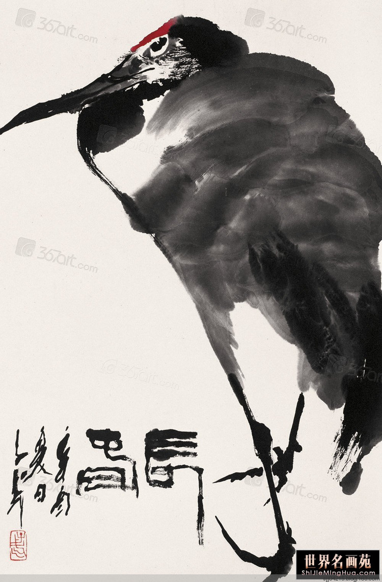 国画王子武作品精选集鹤之篇1