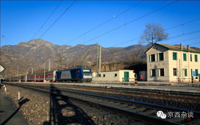 雁翅大桥远景珠窝站站址在北京市门头沟区青白口乡.建于1952年.