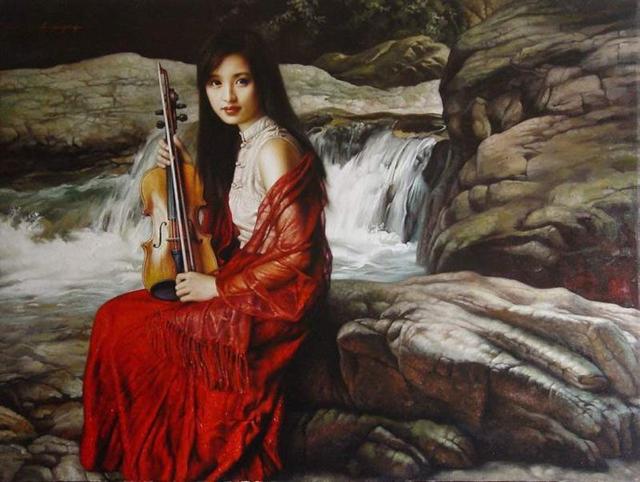 一组超逼真的写实人物油画欣赏美爆你的眼