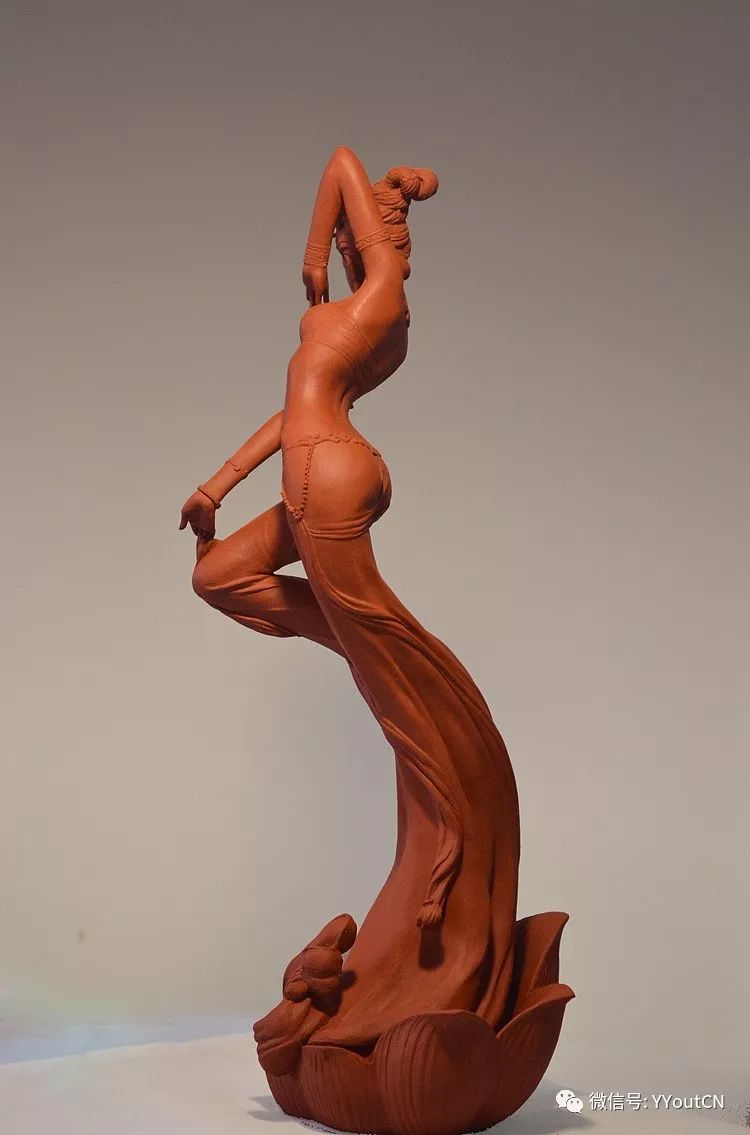 惊绝纯手工美女泥塑线条优柔造型唯美让你美美的赏