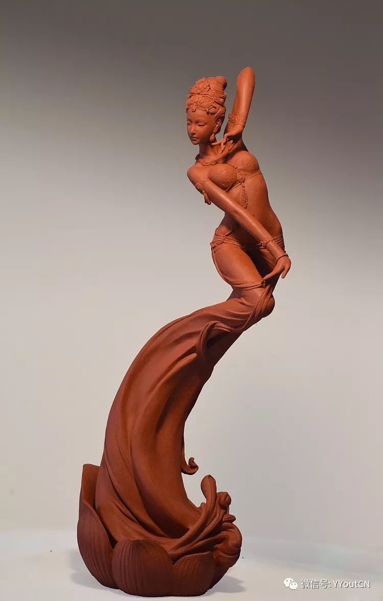 惊绝纯手工美女泥塑线条优柔造型唯美让你美美的赏