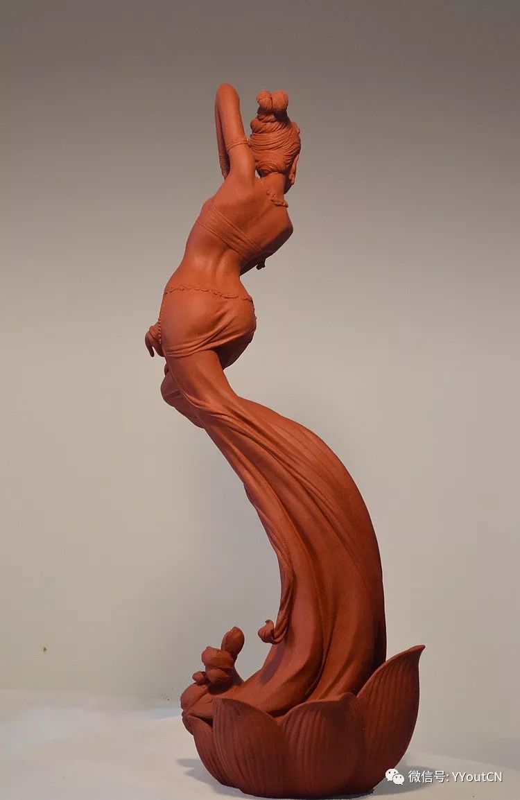 惊绝纯手工美女泥塑线条优柔造型唯美让你美美的赏